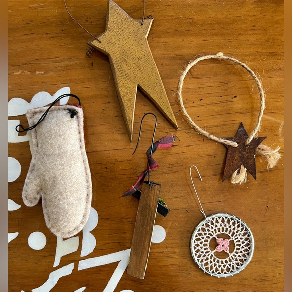 Ornament Lot (5) Vintage- Primitive- Rustic 🎄 - Picture 8 of 8